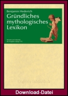 Gründliches mythologisches Lexikon 1770