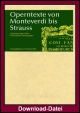 Operntexte von Monteverdi bis Strauss