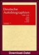 Deutsche Autobiographien 1690-1930